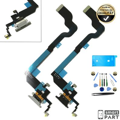 Ladebuchse FÜR iPHONE X|XS|XSMAX Mikrofon DOCK Connector PORT FLEX 8-PIN SET