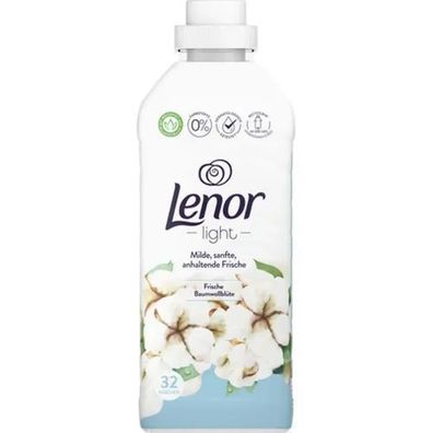 Lenor Weichspüler Light Frische Baumwollblüte, 800 ml, 32 Wäschen