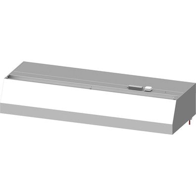 Wandhaube "Basic Line", Trapezform 2200 mm x 800 mm mit Flammschutzfilter Typ B