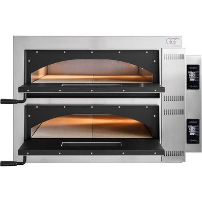 GGF Pizzaofen FR-Line Digital, 2 Kammern Vollschamott für 4 Pizzen á Ø 360 mm,