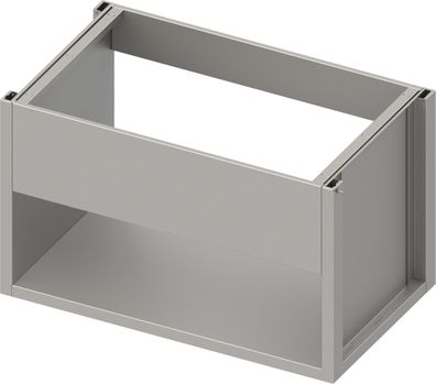 Spülenunterschrank Boxversion 2.0 mit Beckenblende, Sockelbau 1600x640x660 mm