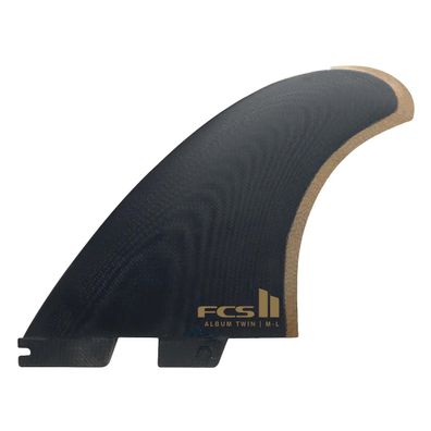 FCS Finnen Ii Album Twin+1 Pg Retail black/gold Large (75-95kg) - Größe: