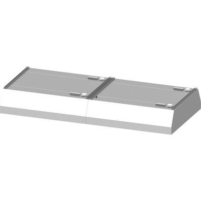 Deckenhaube "Basic Line", Trapezform 3300 mm x 1600 mm mit Flammschutzfilter Typ B