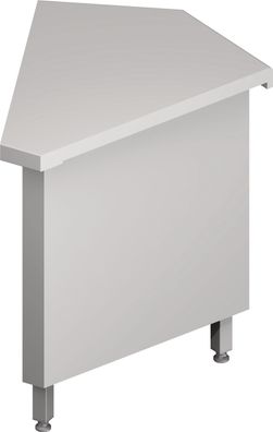 Stalgast Ausseneckmodul 45 Free Flow mit geschlossenem Unterschrank 644x814x880