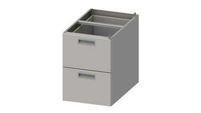Stalgast Einbau-Schubladenblock ECO 386x490x540 mm mit zwei Schubladen, Selbstmontage