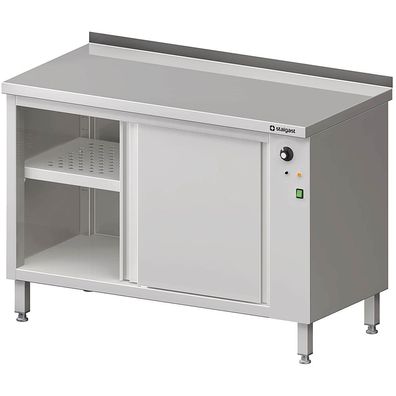 Wärmeschrank mit Schiebetüren 1000x700x850 mm mit Aufkantung