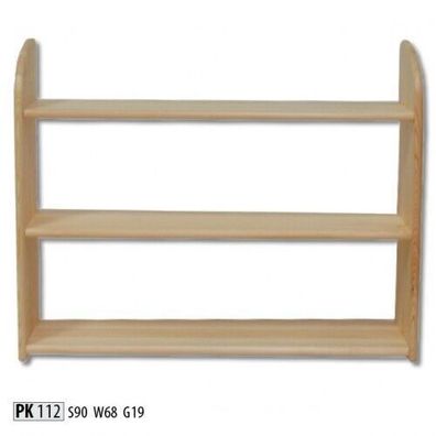 Wandregal Regal Bücherschrank Bücherregal Wohnzimmer Regal Echtes Holz Sofort