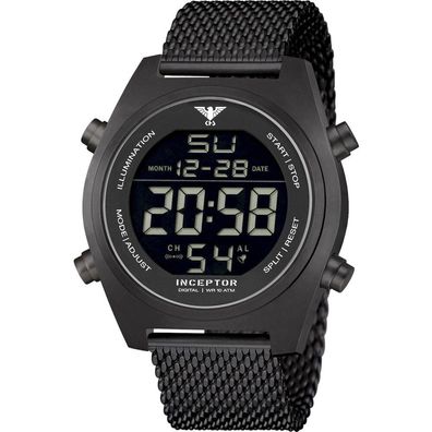 KHS - Armbanduhr - Herren - Inceptor Black Steel Digital - KHS. INCBSD. MB