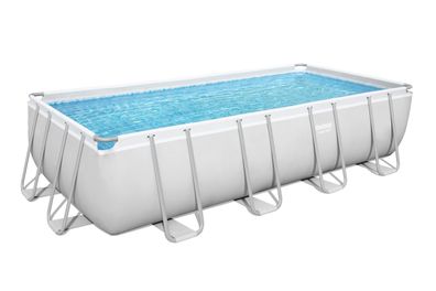 Bestway Pool Komplett-Set Power Steel mit Sandfilteranlage, 488 x 244 x 122 cm