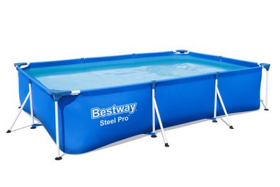 Bestway Steel Pro, eckig, blau, ohne Zubehör 300 x 201 x 66 cm