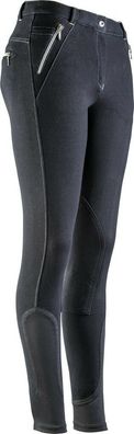 Damen Winter / Herbst Reithose Winterreithose Schwarz