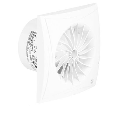 Blauberg Kleinraum Ventilator Sileo 100 T Nachlauf 97 m&sup3; h WC Bad Lüfter Abluft