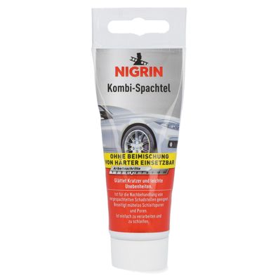 Nigrin KombiSpachtel 100g Glättspachtel ReparaturSpachtel Spachtelmasse Auto