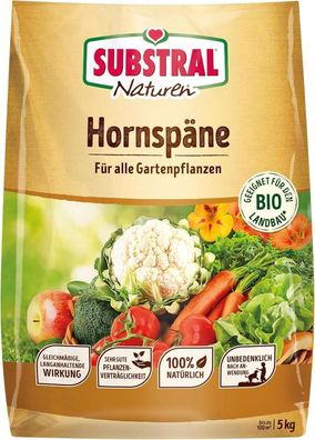 Substral Naturen Bio Hornspäne 5 kg, Organischer Dünger