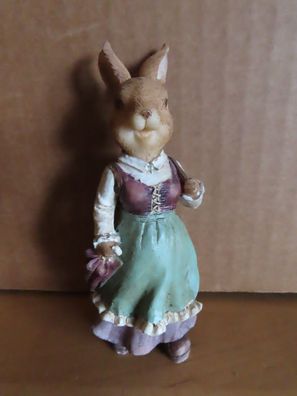 Figur Hase Weiblich mit Dirndl Seneca Design ca. 12,5 cm H