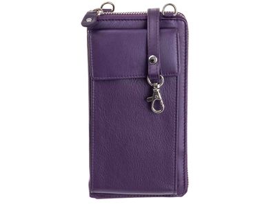 BAXX Handytasche/Geldbörse Umhängetasche mit RFID Blocker - Farben: purple