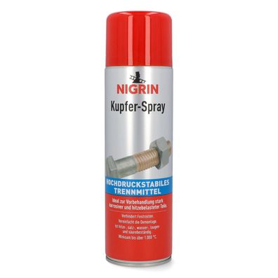 Nigrin KupferSpray 500ml Dose Trennrmittel Schmiermittel KupferFett Hitzefest