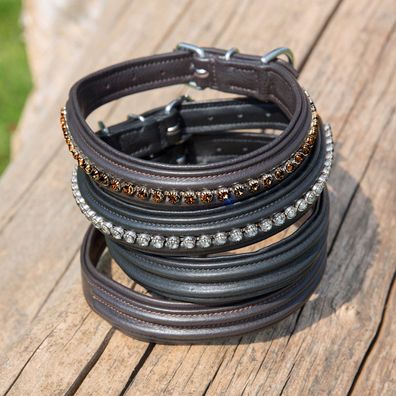 Kieffer Hundehalsband Ultrasoft® Fashion in schwarz oder braun