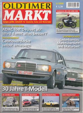 Oldtimer Markt 6/2008 Mercedes T-Modell, Ente, Alfa Romeo Spider, Cabrio, Yamaha,