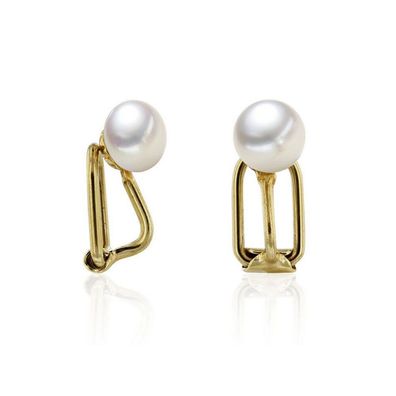 Luna-Pearls - 326.0371 - Ohrclip - Damen - 585 Gelbgold