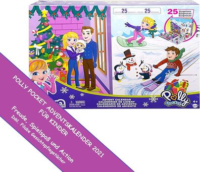 Polly Pocket Adventskalender 2024 - Pollypocket Advent Kalender für Mädchen