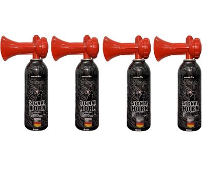 4 x JUNG VA2 Druckluftfanfare Air Horn Profi Fanfare 400ml, 150 Signale, Tröte