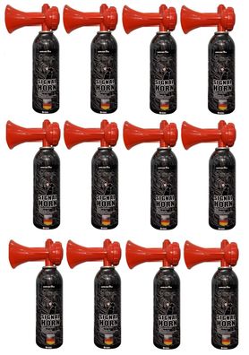 12 x JUNG VA2 Druckluftfanfare Air Horn Profi Fanfare 400ml, 150 Signale, Tröte