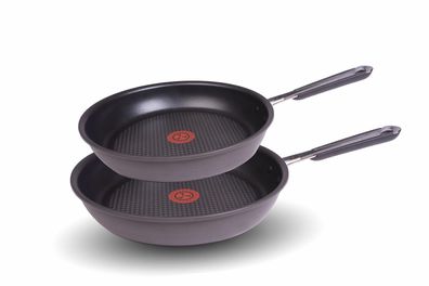 Tefal E75606 Jamie Oliver Harteloxiertes Pfannenset,24 + 28cm+3 Einlagen Pfanne