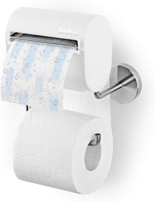 bideo® Toilettenpapierhalterung inkl. Befeuchter, Kleben statt Bohren