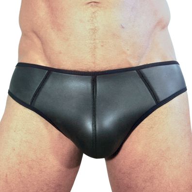 Rude Rider Neoprene Brief Open Back Bottoms Black