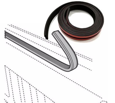 BAKFlip Dichtung für Revolver Abdeckung X2, X4, X4s, X4ts (Länge 165cm)