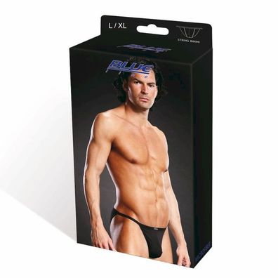 BLUE LINE Performance Microfiber String Bikini blk L/XL