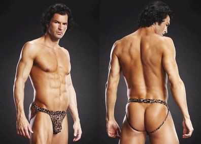 BLUE LINE Jock Strap Leopard S/M