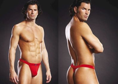 BLUE LINE Performance Microfiber Thong rot S/M