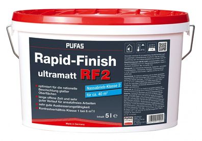 Pufas Rapid-Finish ultramatt RF 2 - 5 Liter weiß