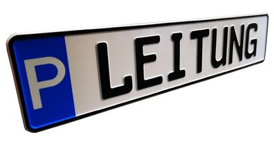 Schild zur Parkplatzkennzeichnung &quot; -LEITUNG&quot; KFZ Normgröße Schild - zum e