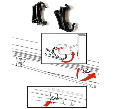 BAKFlip Clip für MX4, F1, G2, HD, FiberMax, VP, CS, CS-F1 (Set mit 2 Stück