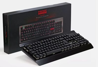 mechanische Gaming Tastatur deutsch QWERTZ Keyboard USB 105 rote LED red Key