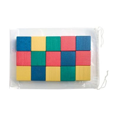 15 Bauklötze - bunt - 50mm