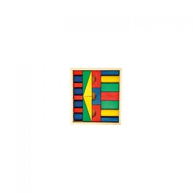 22 Bausteine im kleinen Kasten - bunt - 50mm