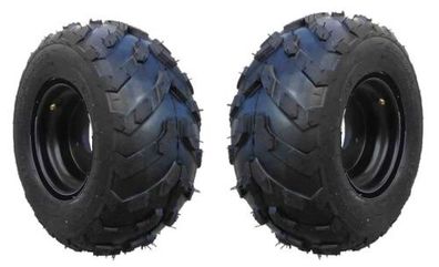 Kinderquadreifen Quadreifen Quad ATV Komplettrad 2er Set 16x8-7 schwarz rechts/links