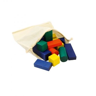 33 Bausteine im Bausack - bunt - 50mm