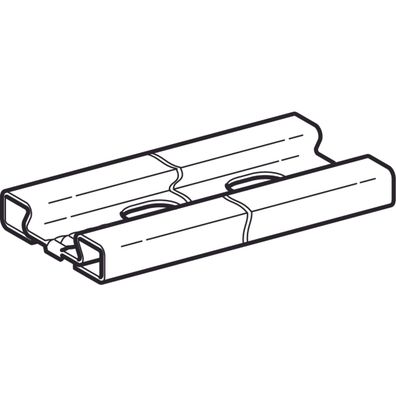 GE GIS Schiene verzinkt 3,2 x 0,7 cm