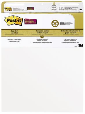 Post-it® SuperSticky MC559 Flipchart-Block Meeting Chart - 63,5 cm x 76,2 cm,