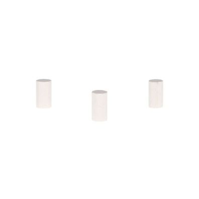 Achteckstein Sky - 8x15mm - weiss