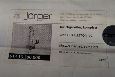 Joerger Duschgarnitur Charleston chrom 614.13.300.000 Duscharmatur