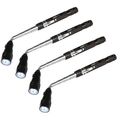 4x LED Teleskop Taschenlampe Schwanenhals Magnet Flex Arbeitsleuchte Werkstatt