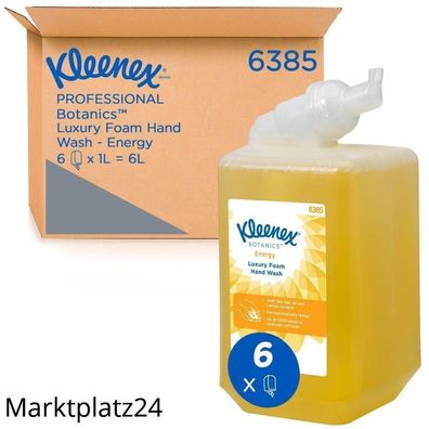 Kleenex Energy, luxuriöse Duftschaumseife, gelb, 1L Beutel