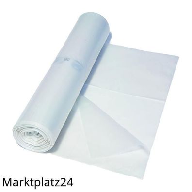 Abfallsäcke LDPE, 120L, transparent, 700x1100mm, Typ60, 35my, 25 St/Ro