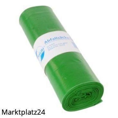 Abfallsäcke Premium, LDPE, 70L, grün, 575x1000mm, 60my, 25 St/Ro